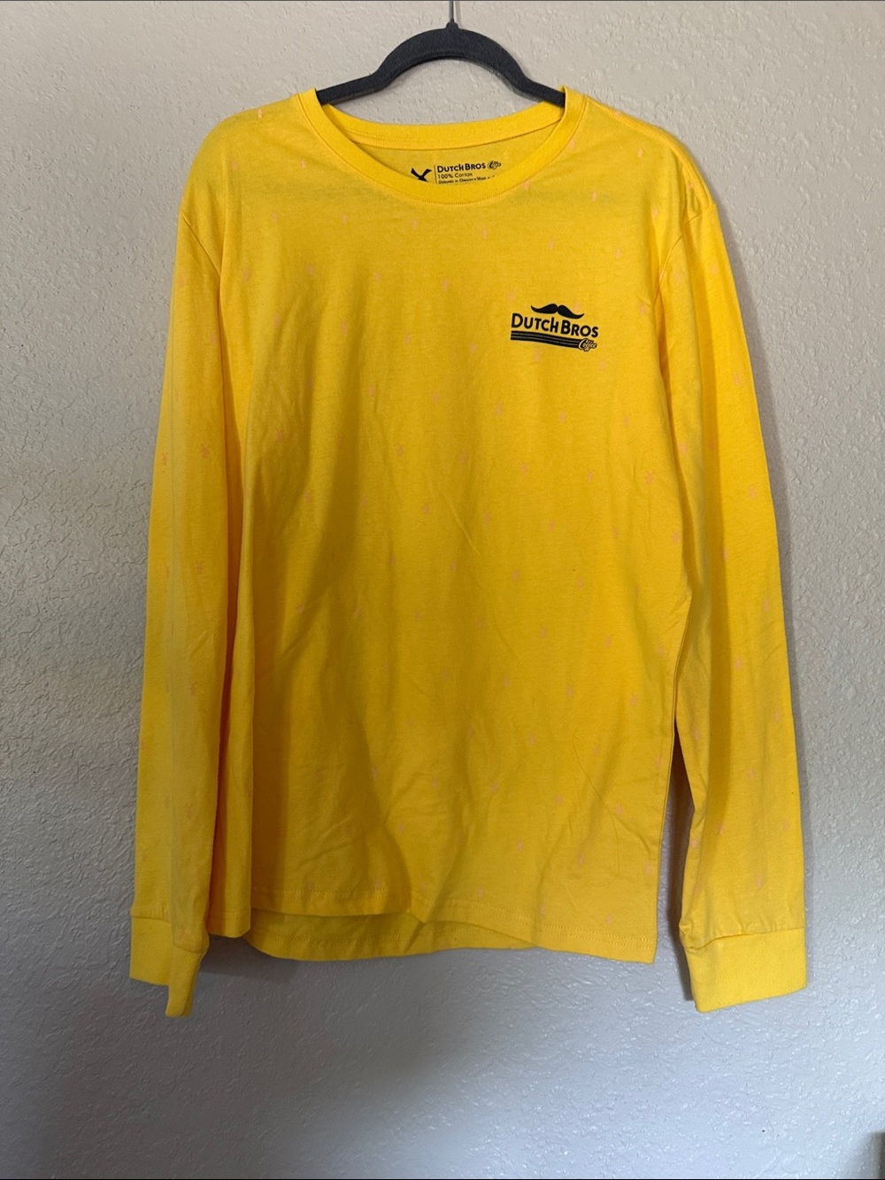 Dutch Bros Bright Yellow Long Sleeve Logo Shirt